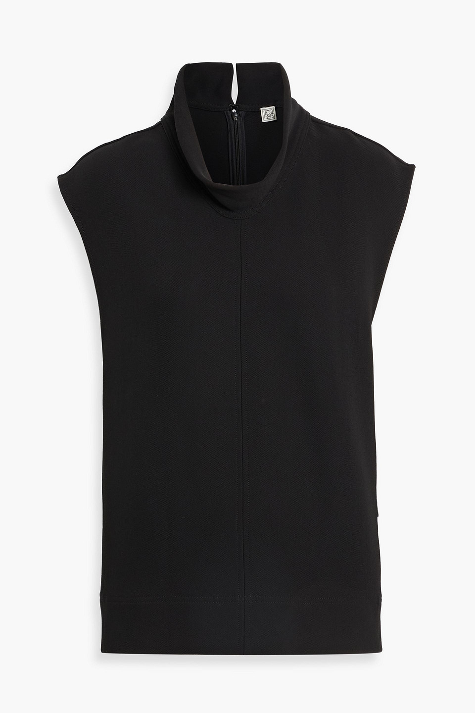 toteme - twill top - black - eu 32