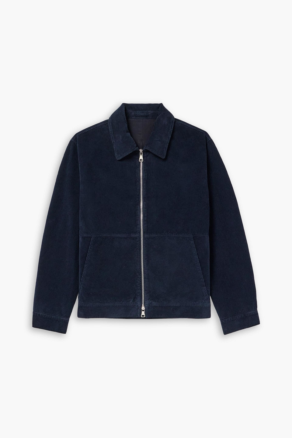mr p. - cotton-corduroy blouson jacket - blue - xs