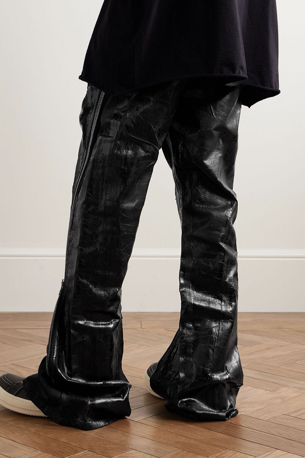 DRKSHDW BY RICK OWENS Bolan Banana slim-fit flared zip-embellished