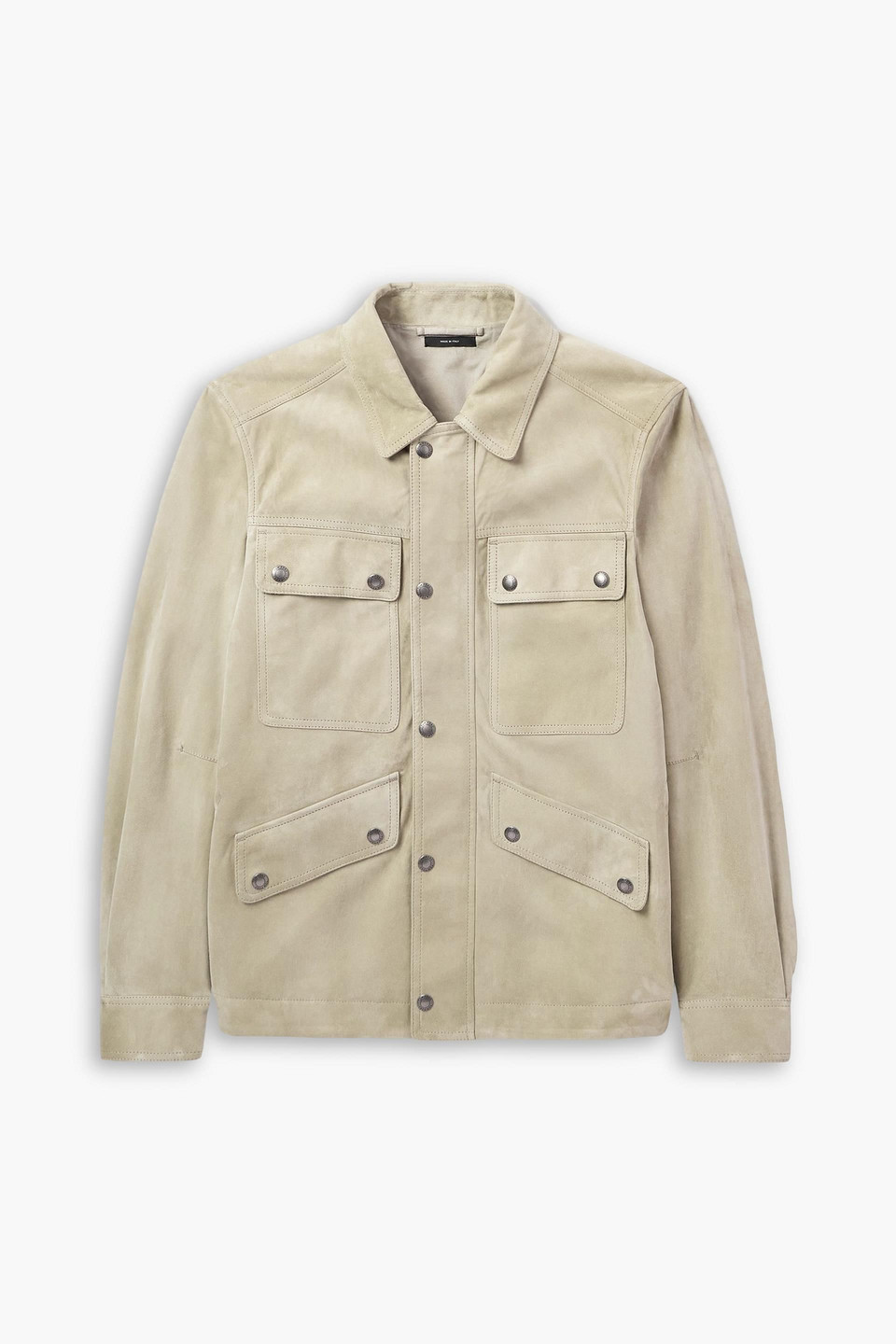 tom ford - suede field jacket - neutral - it 50