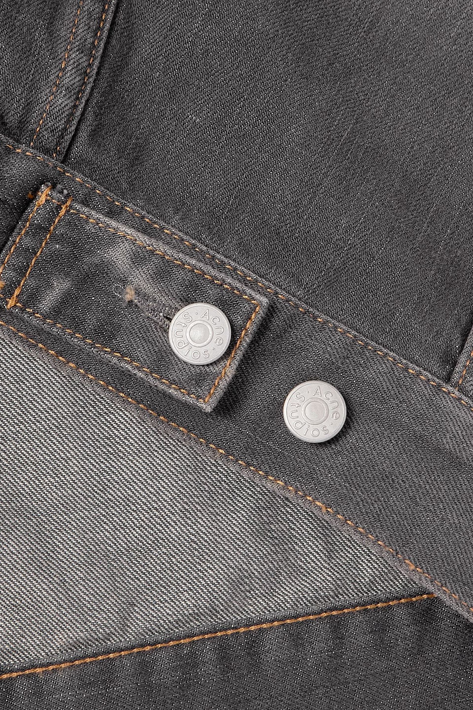 Acne Studios Robert U Oversized Denim Jacket In Gray