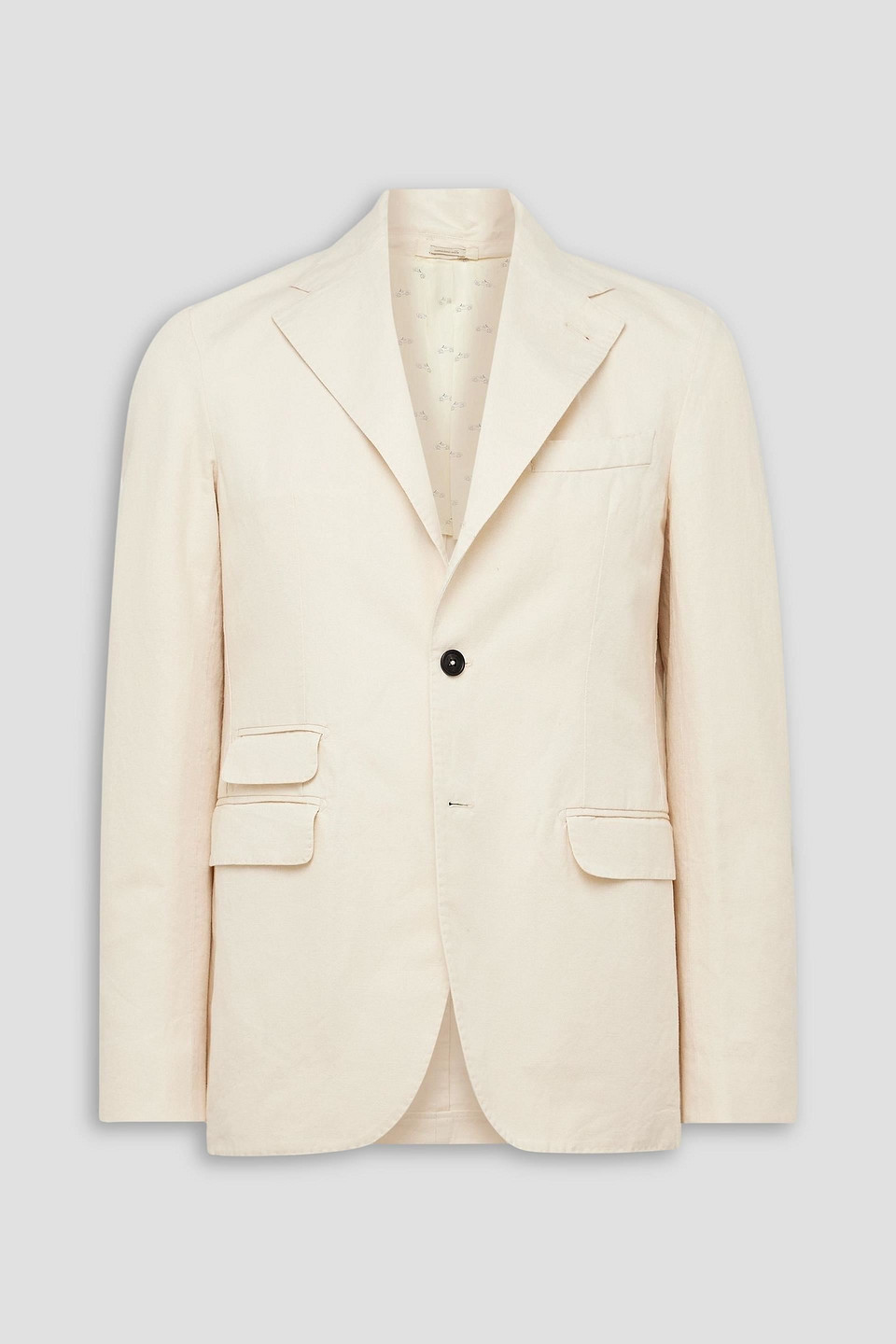 massimo alba - catch2 cotton and linen-blend twill suit jacket - white - it 50