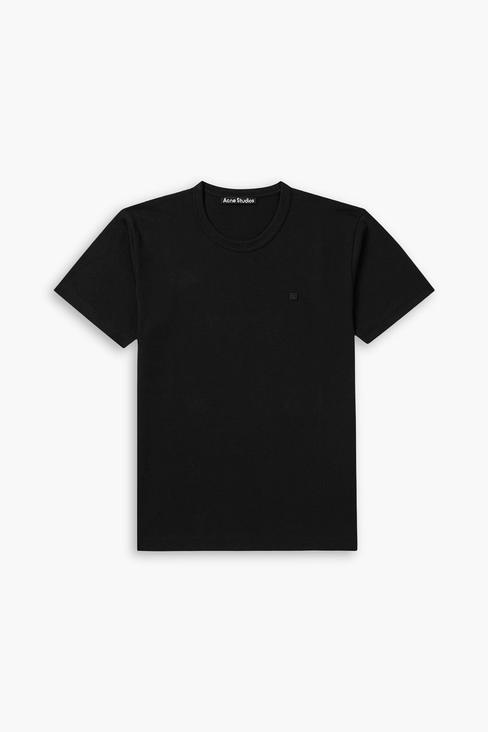 acne studios - nash cotton-jersey t-shirt - black - xs