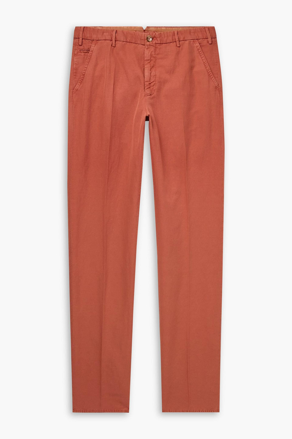 slowear - venezia 1951 slim-fit straight-leg chinolino trousers - brown - it 44