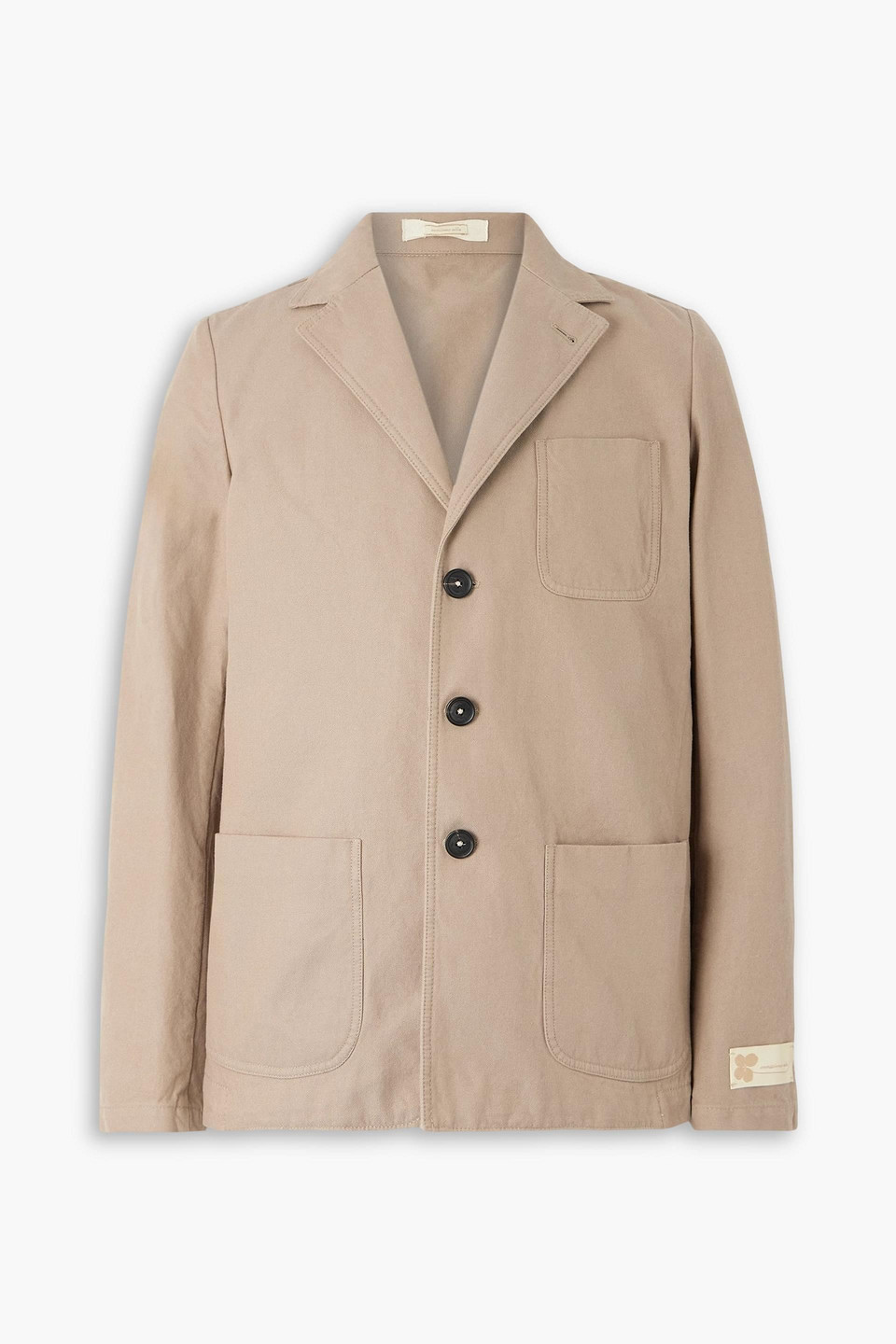 massimo alba - baglietto unstructured cotton-twill blazer - neutral - it 48