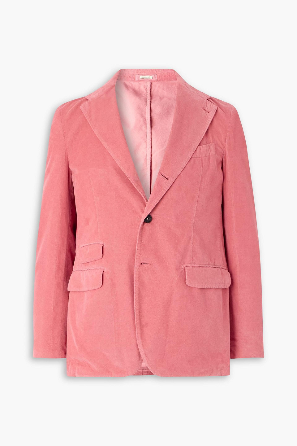 massimo alba - catch2 slim-fit cotton-corduroy blazer - pink - it 52