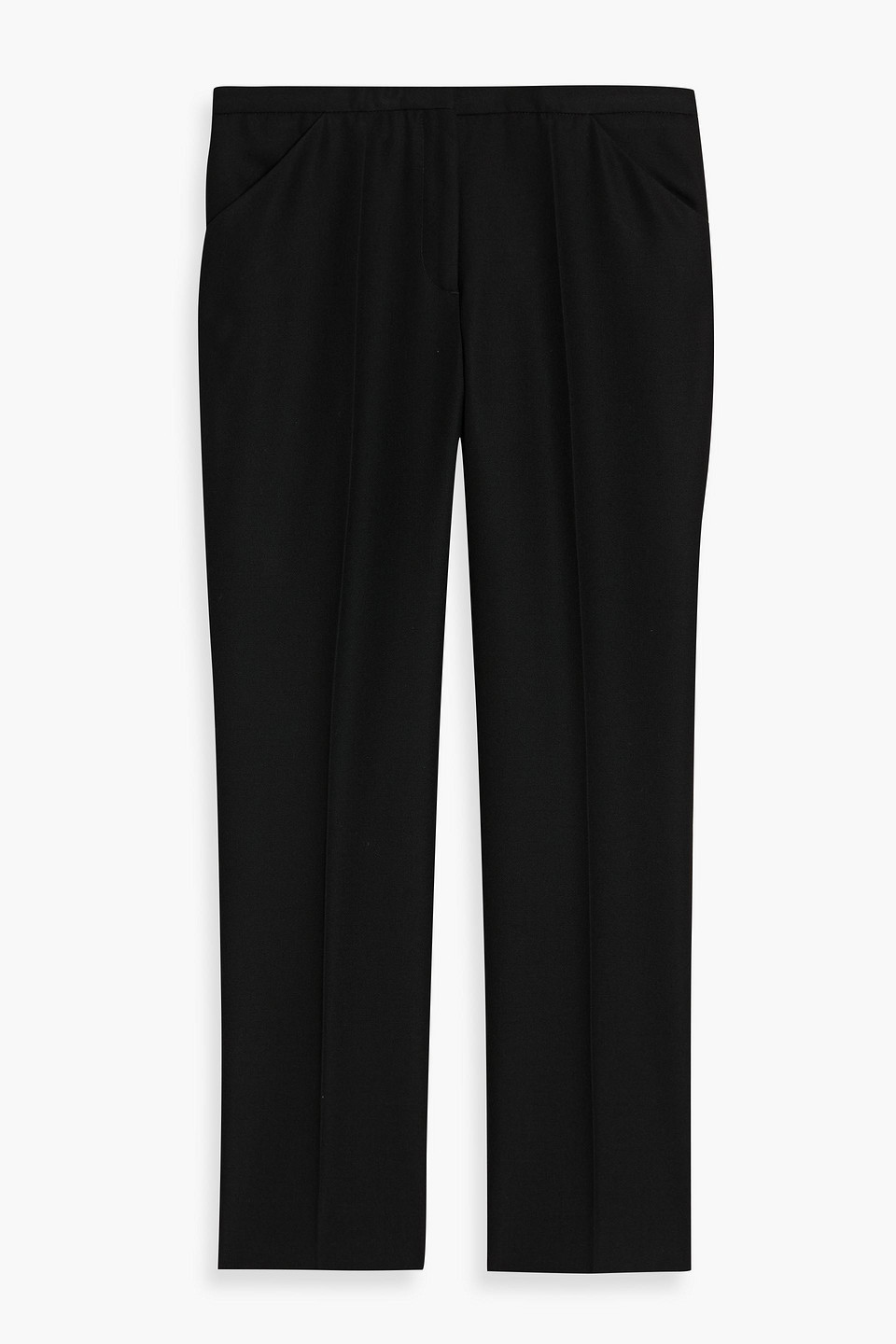 toteme - woven straight-leg pants - black - eu 30