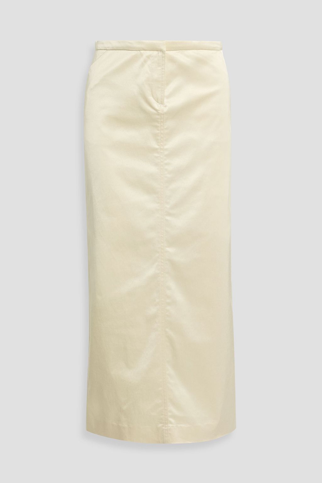 TOTEME Cotton-blend sateen midi skirt | THE OUTNET