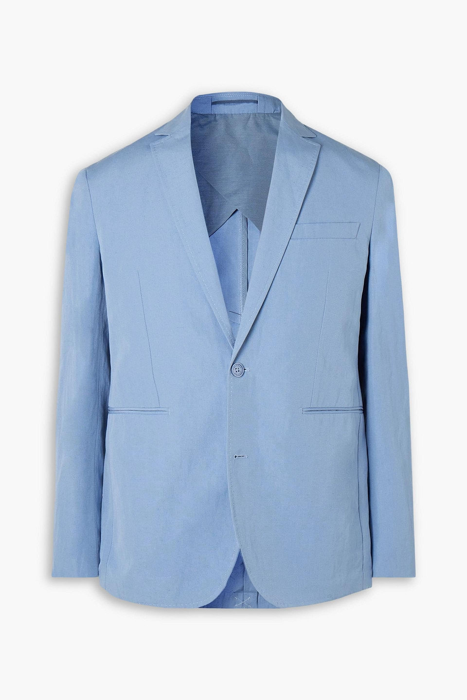 orlebar brown - garret unstructured linen and cotton-blend suit jacket - blue - s