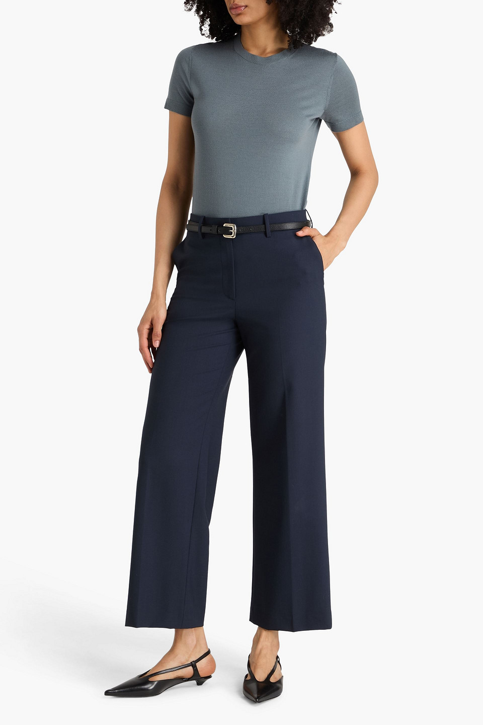  Theory - Wool Top - Gray - S 