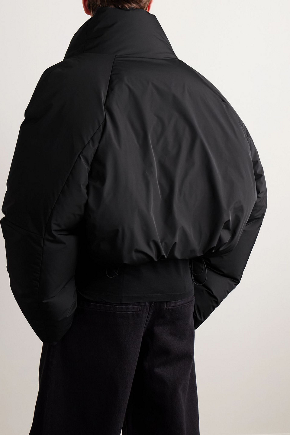  Entire Studios - Dbl Oversized Cropped Shell Down Jacket - Black - L 