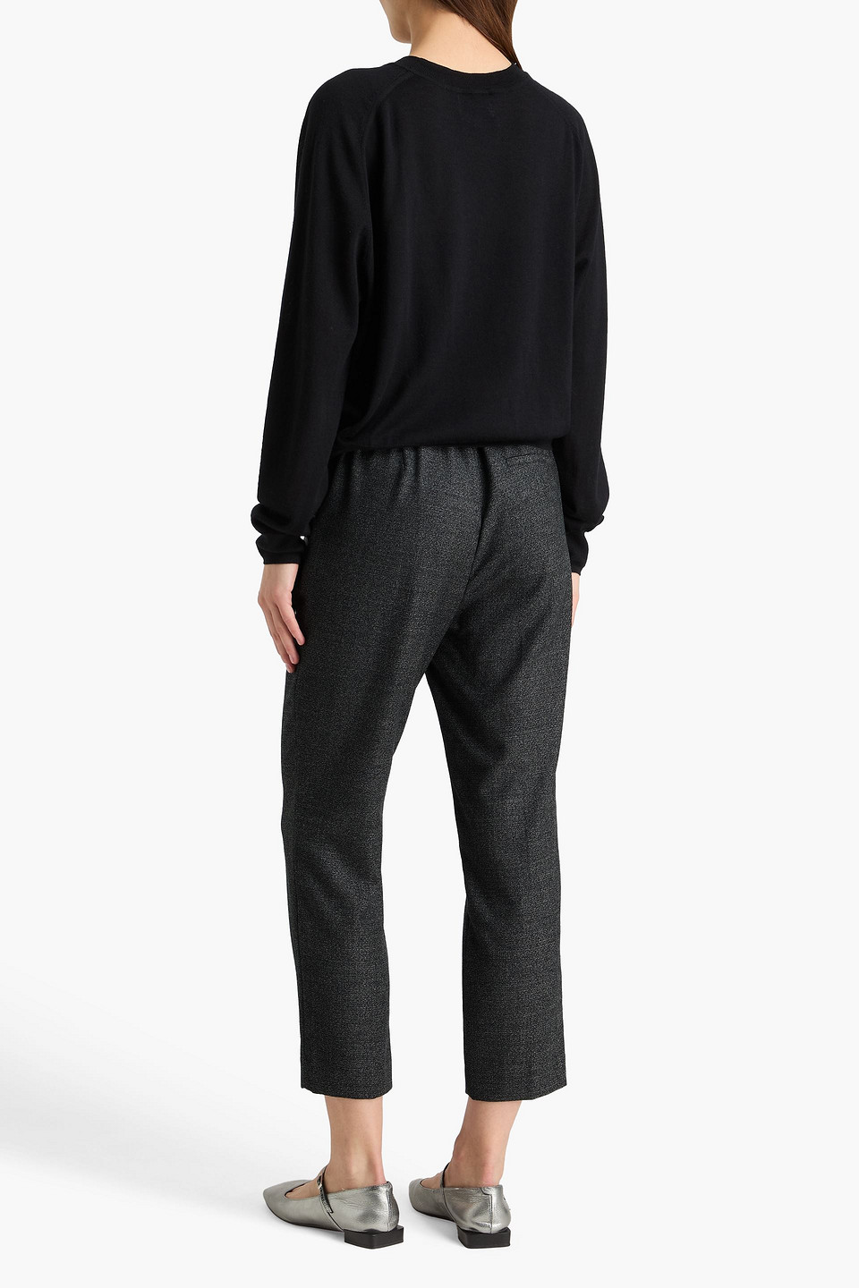  Theory - Cropped Wool Slim-leg Pants - Gray - Us 00 