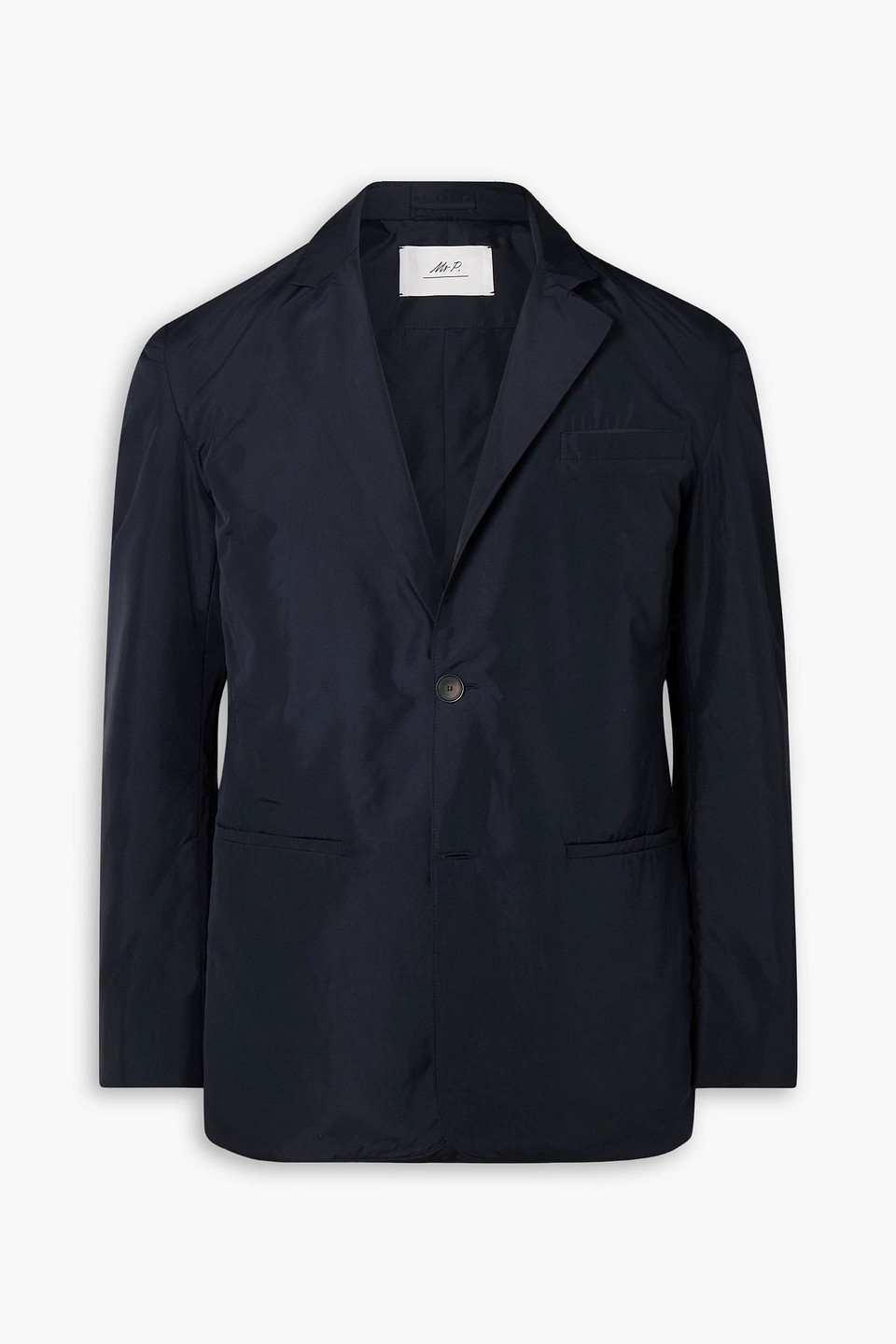 mr p. - padded-shell blazer - blue - us 44