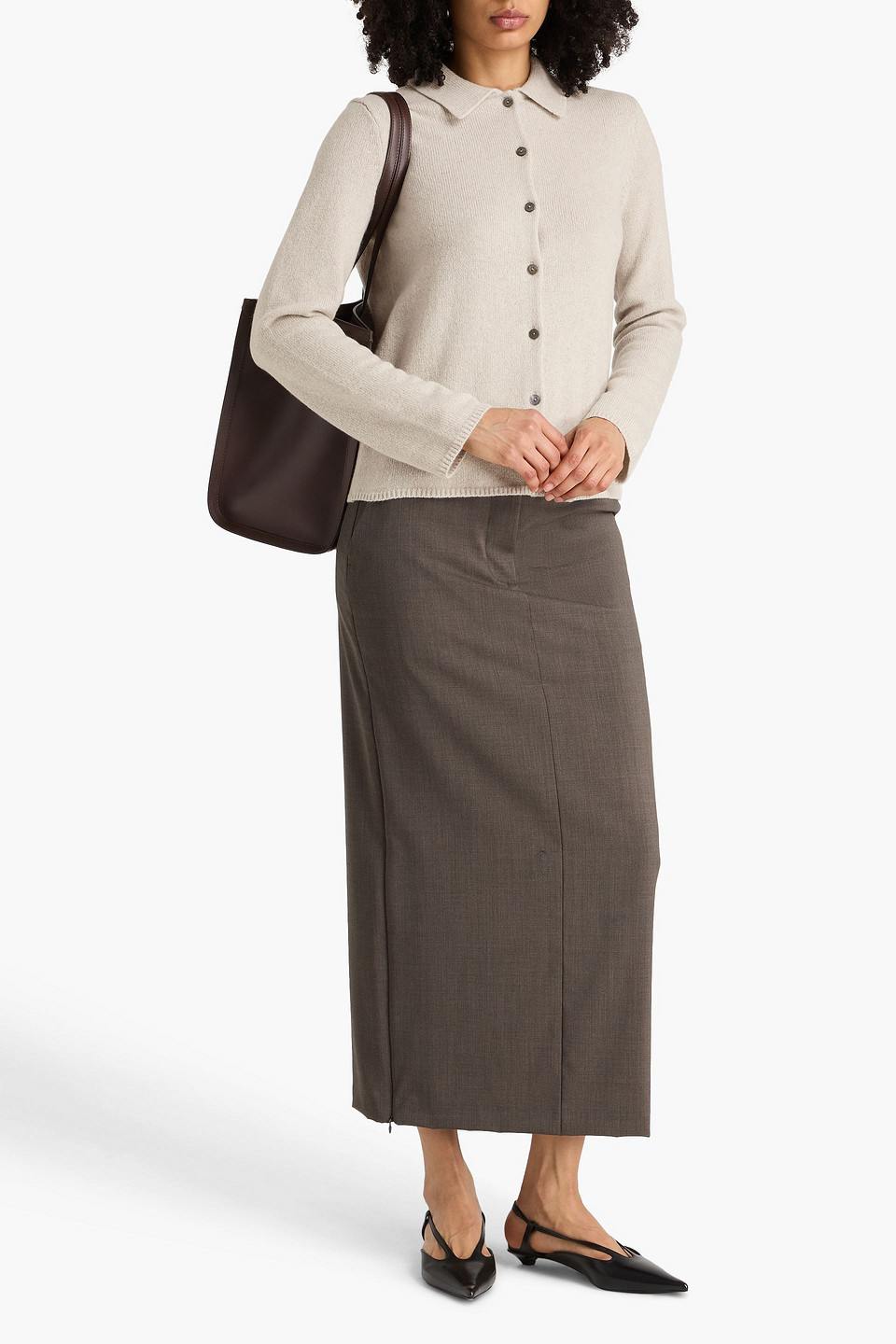  Theory - Cashmere And Wool-blend Cardigan - Gray - Xs 