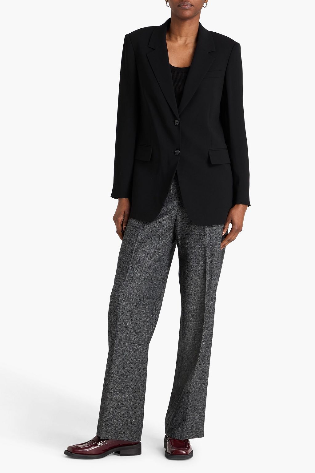 THEORY Satin-crepe blazer | THE OUTNET