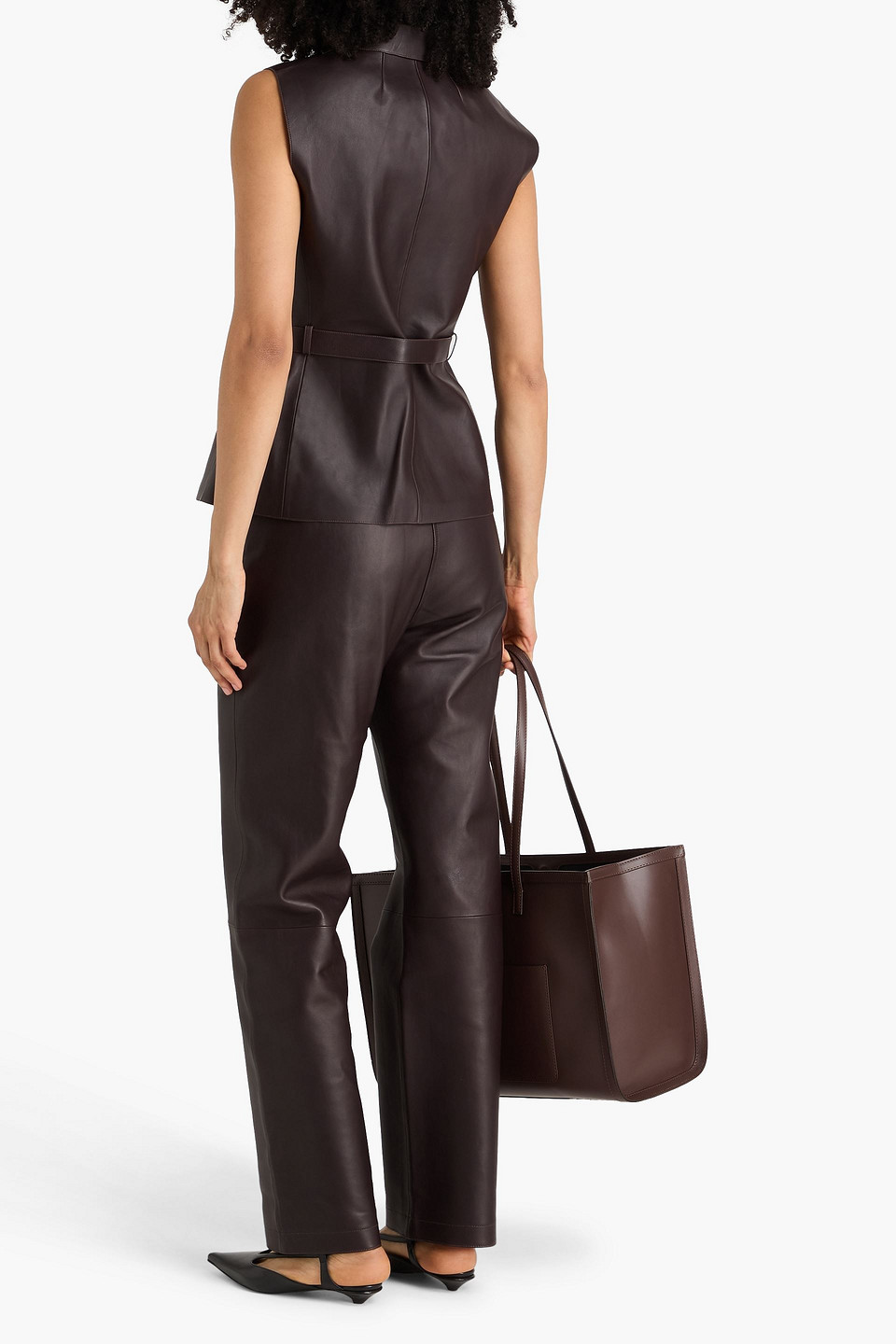  Theory - Leather Vest - Brown - Us 4 