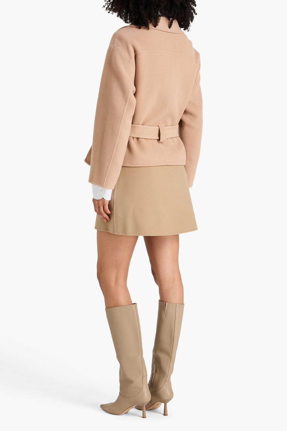  Theory - Wool And Cashmere-blend Jacket - Neutral - L 