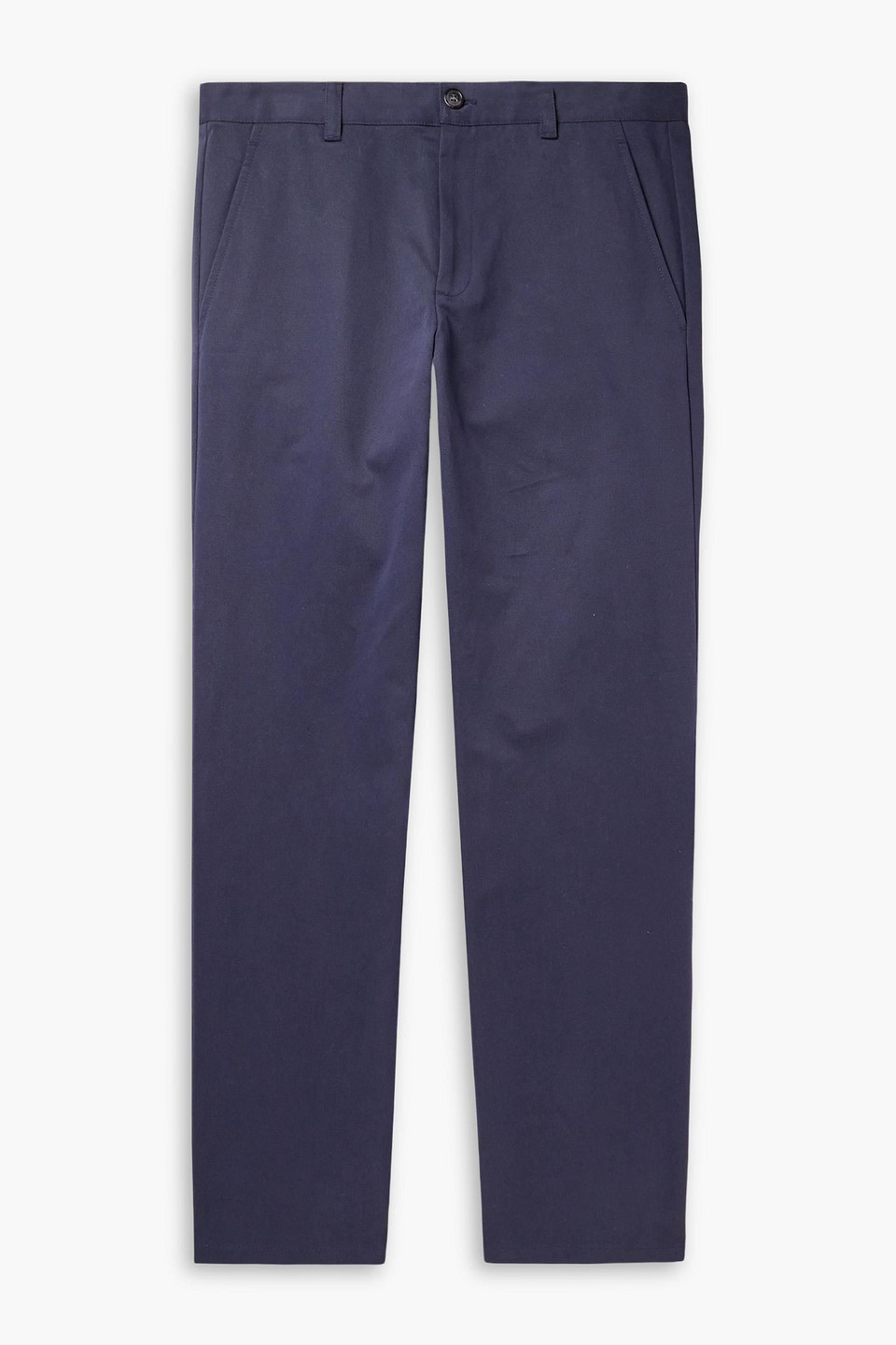 a.p.c. - straight-leg cotton-twill chinos - blue - 30