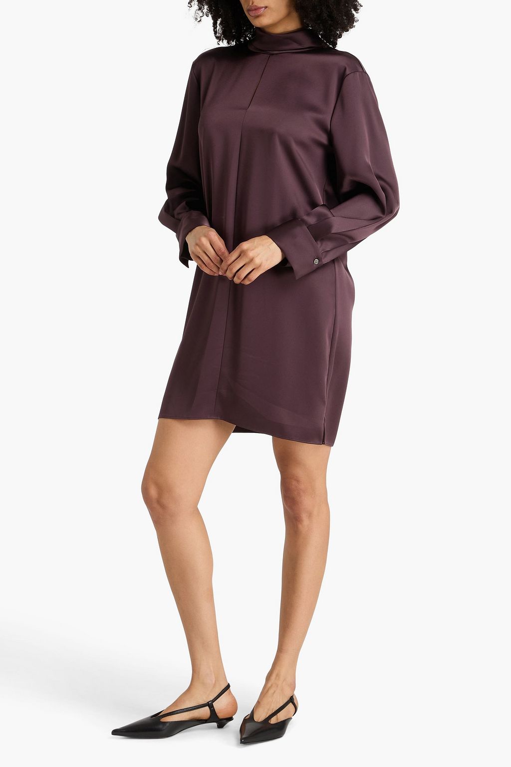theory cut out dress Theory Cutout Stretch-Knit Mini Dress In Black - 70% Off
