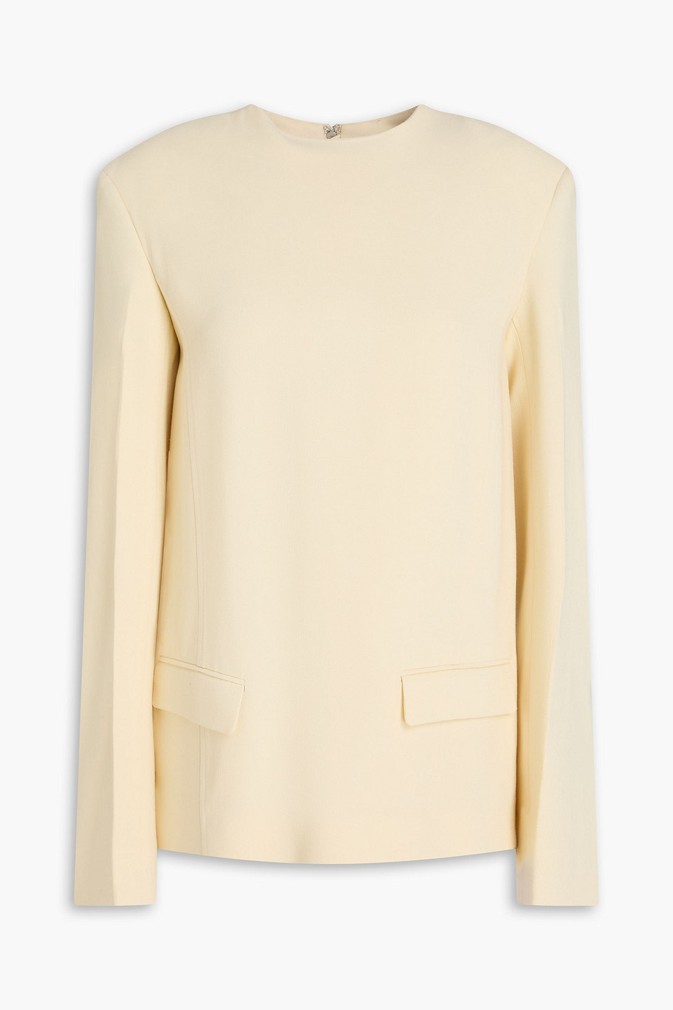 toteme - crepe top - yellow - eu 30