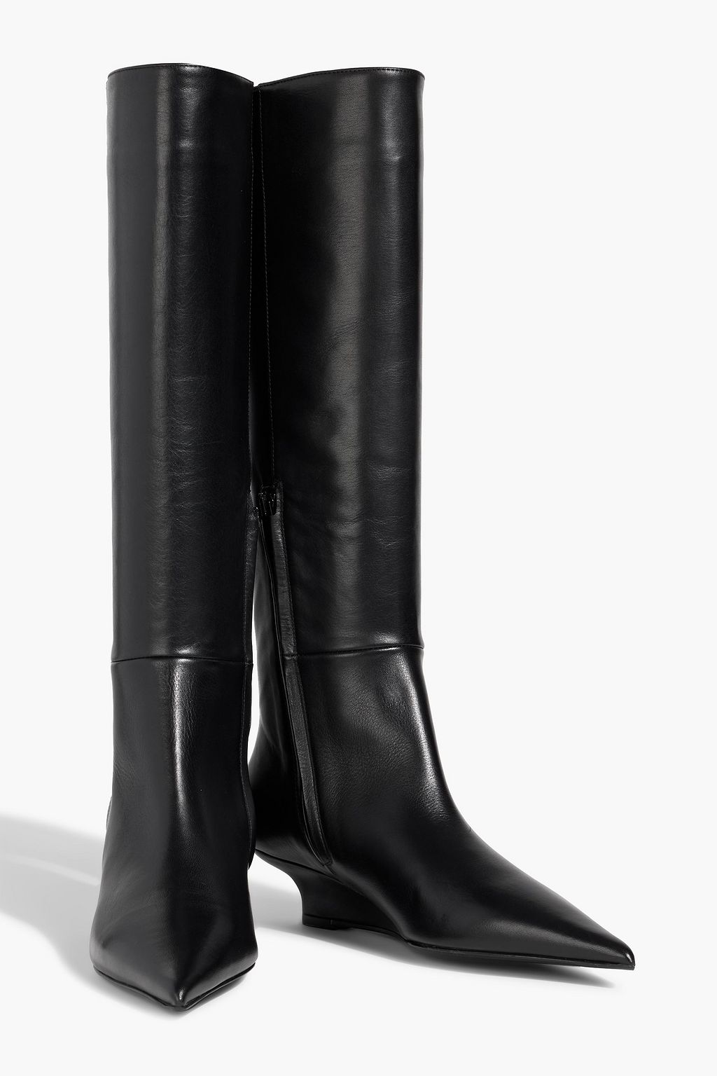 TOTEME The Wide Shaft croc-effect leather knee boots | THE OUTNET