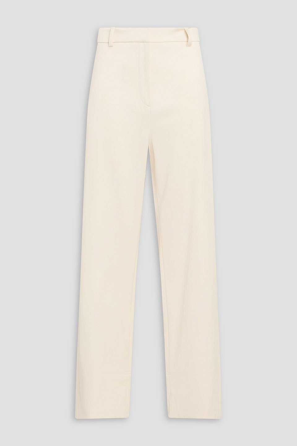 toteme - satin straight-leg pants - white - eu 36