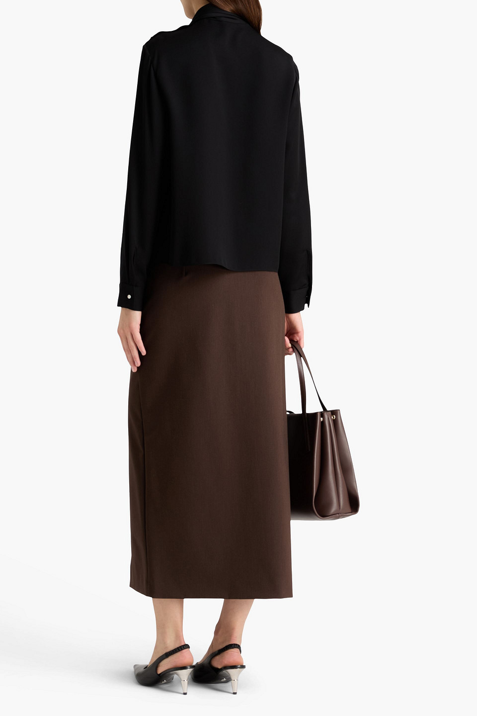  Theory - Silk Blouse - Black - Xs 