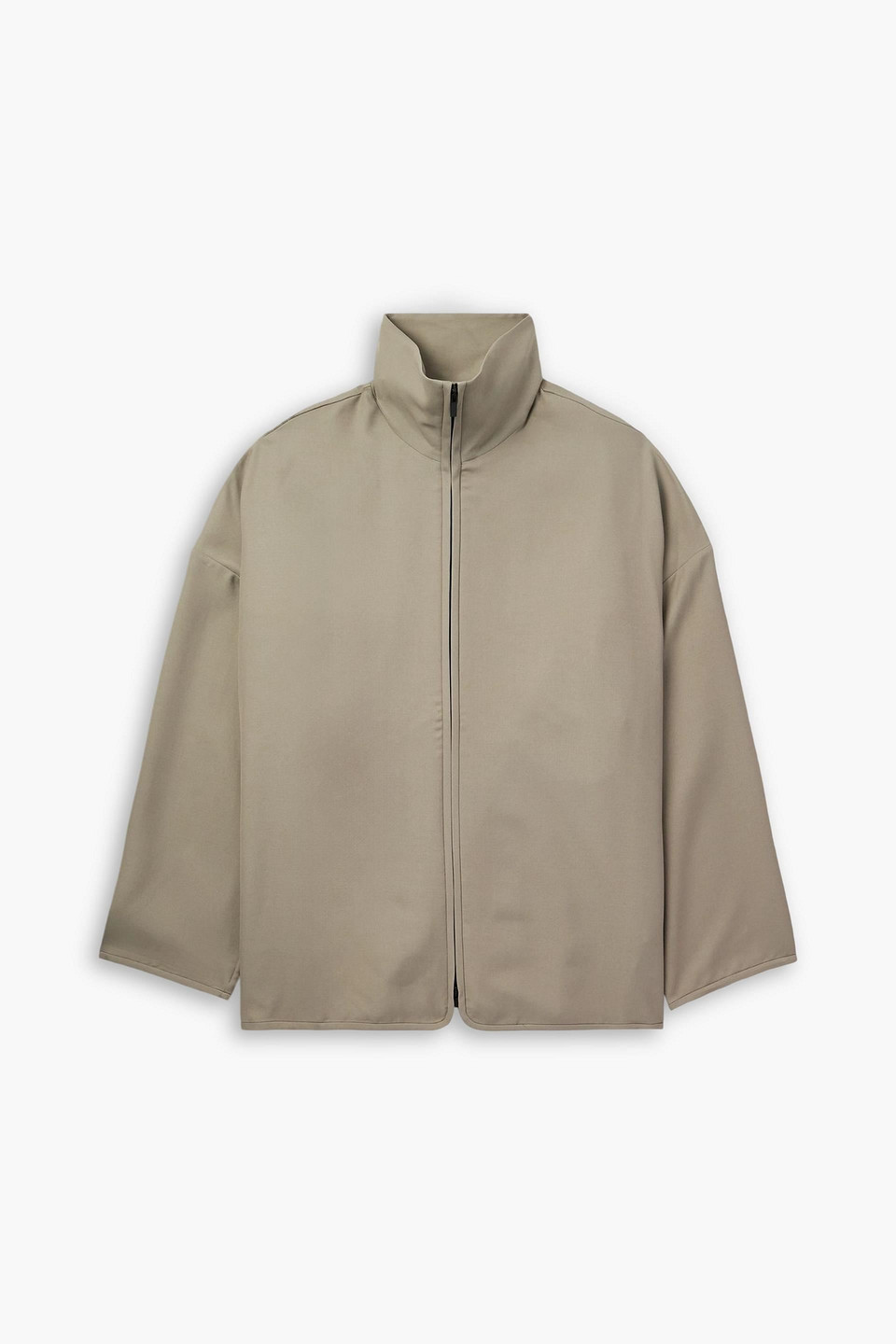 fear of god - logo-appliquéd wool-blend jacket - neutral - l