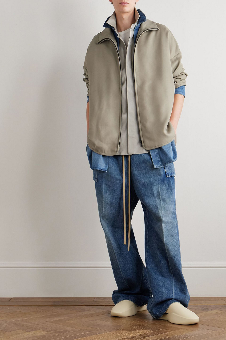 Fear Of God - Logo-appliquéd Wool-blend Jacket - Neutral - L 