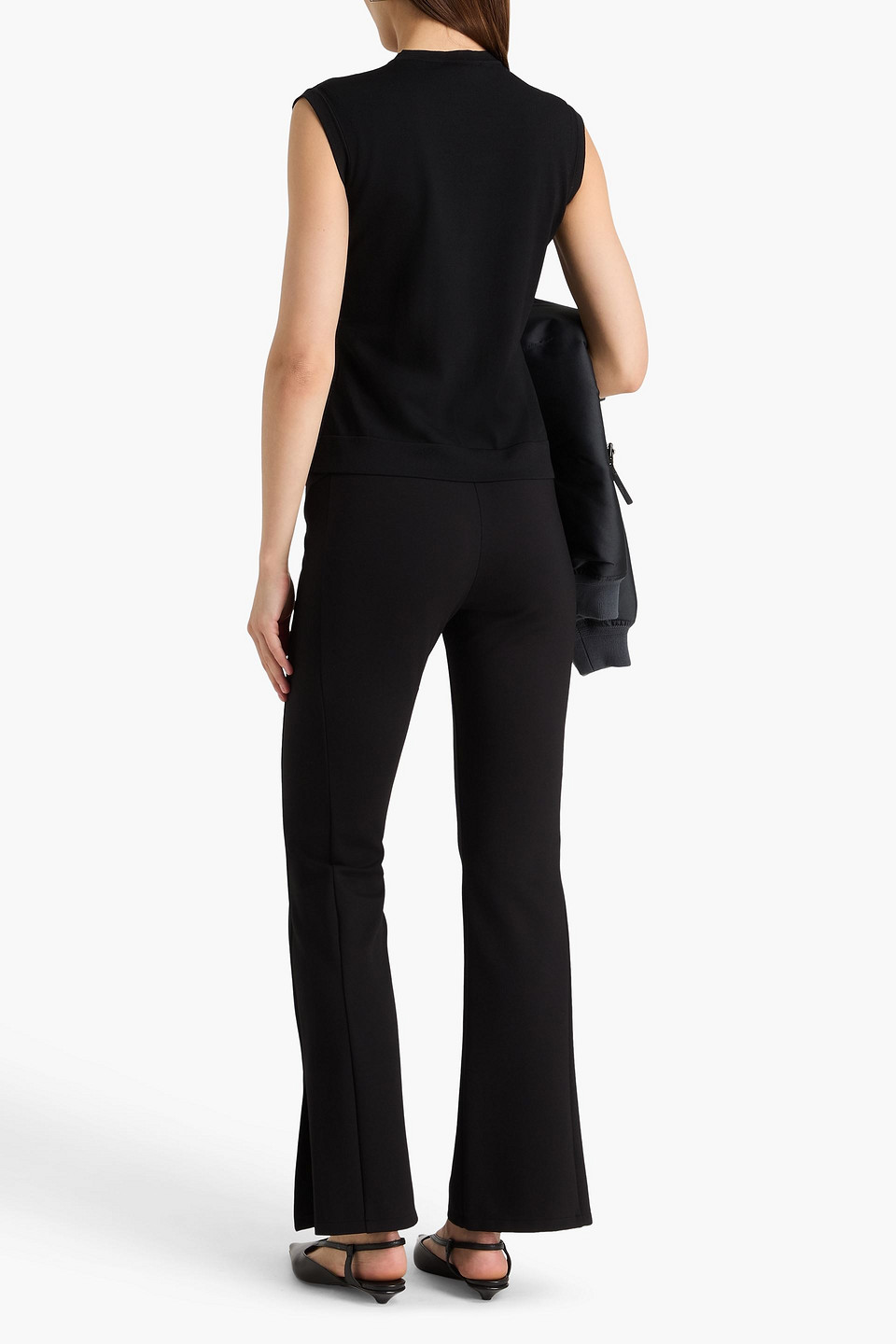  Theory - Jersey Bootcut Pants - Black - Xs 