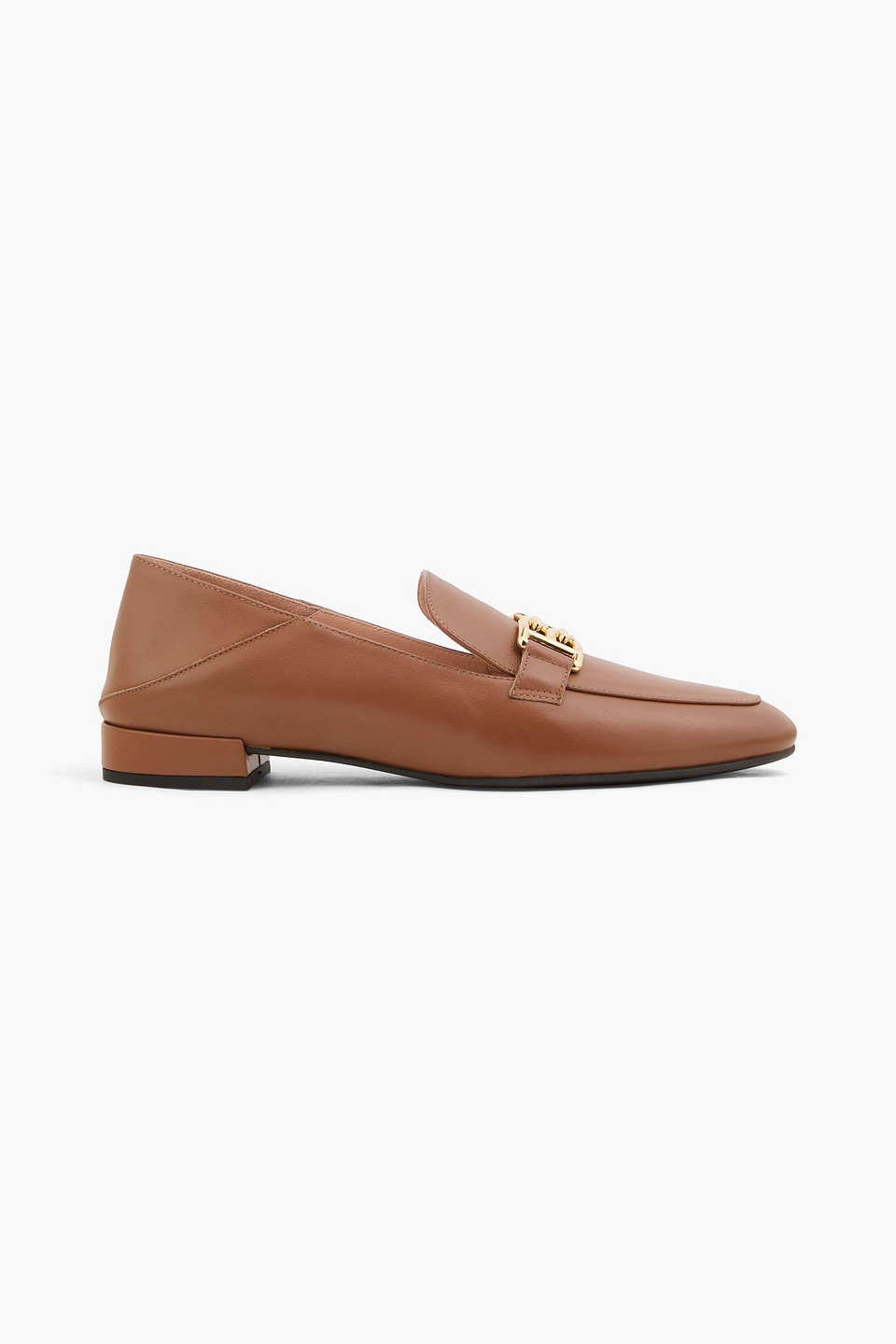 Bally Bekla Embellished Leather Collapsible-heel Loafers In Brown