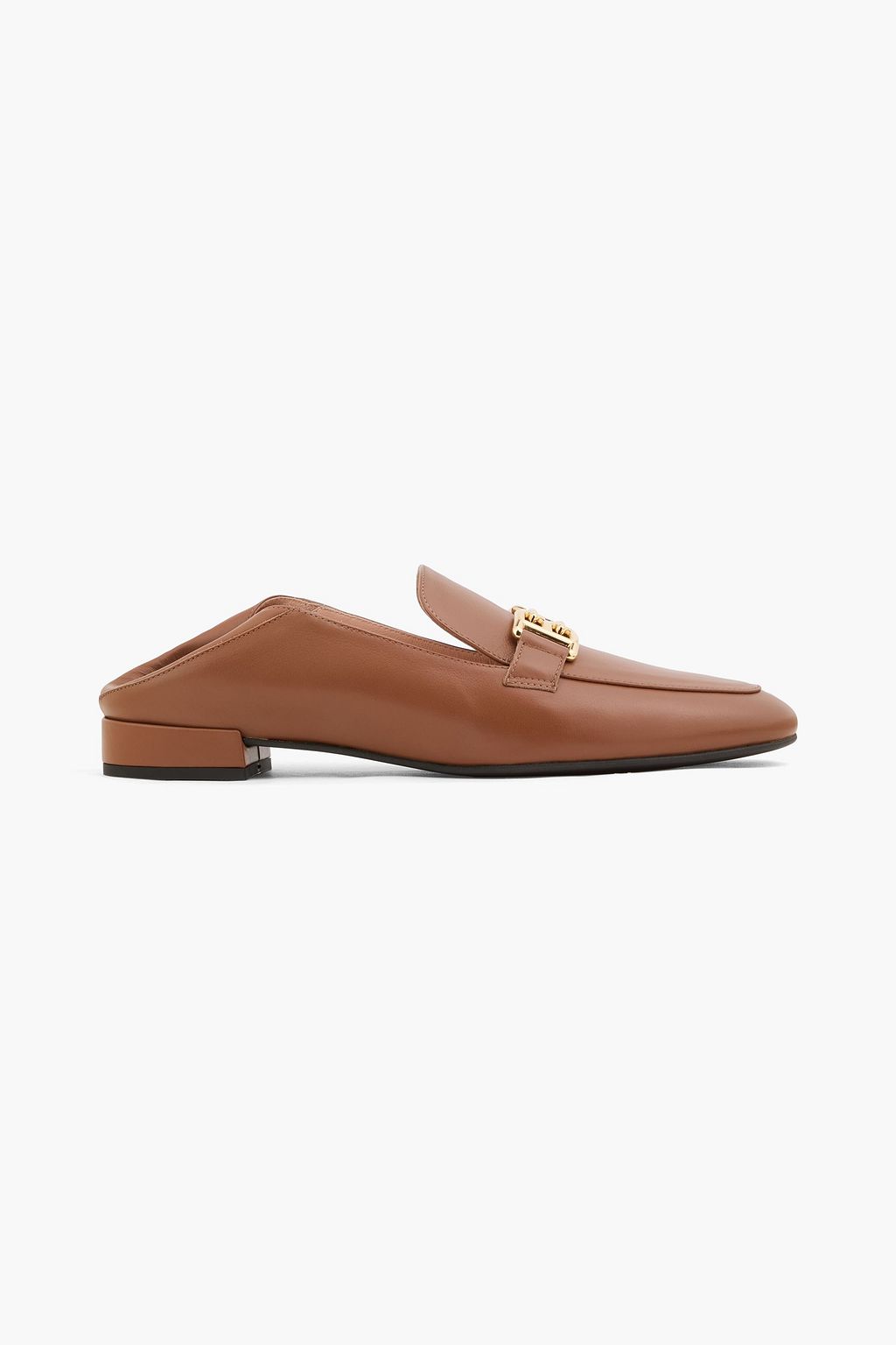 BALLY Bekla embellished leather collapsible-heel loafers | THE OUTNET