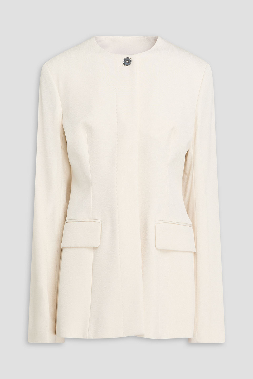 toteme - crepe jacket - white - eu 30