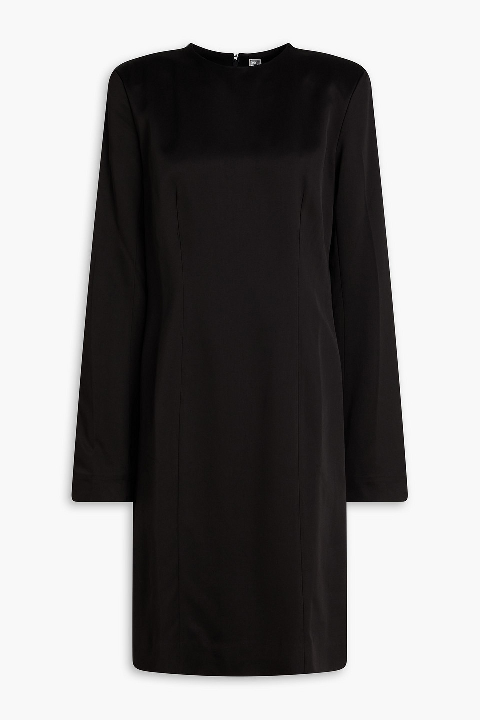 toteme - satin dress - black - eu 34