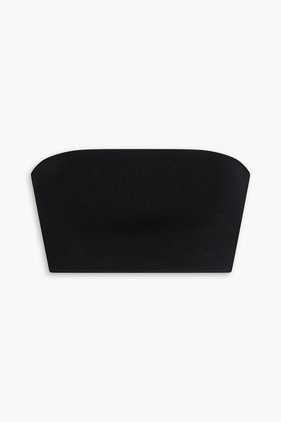 toteme - stretch-knit bra top - black - xxs