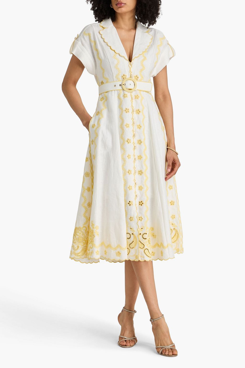 zimmermann embroidered linen dress Zimmermann Lucky floral linen lace maxi dress
