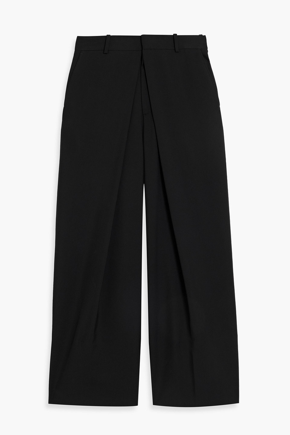 mcqueen - wide-leg wool pants - black - it 48