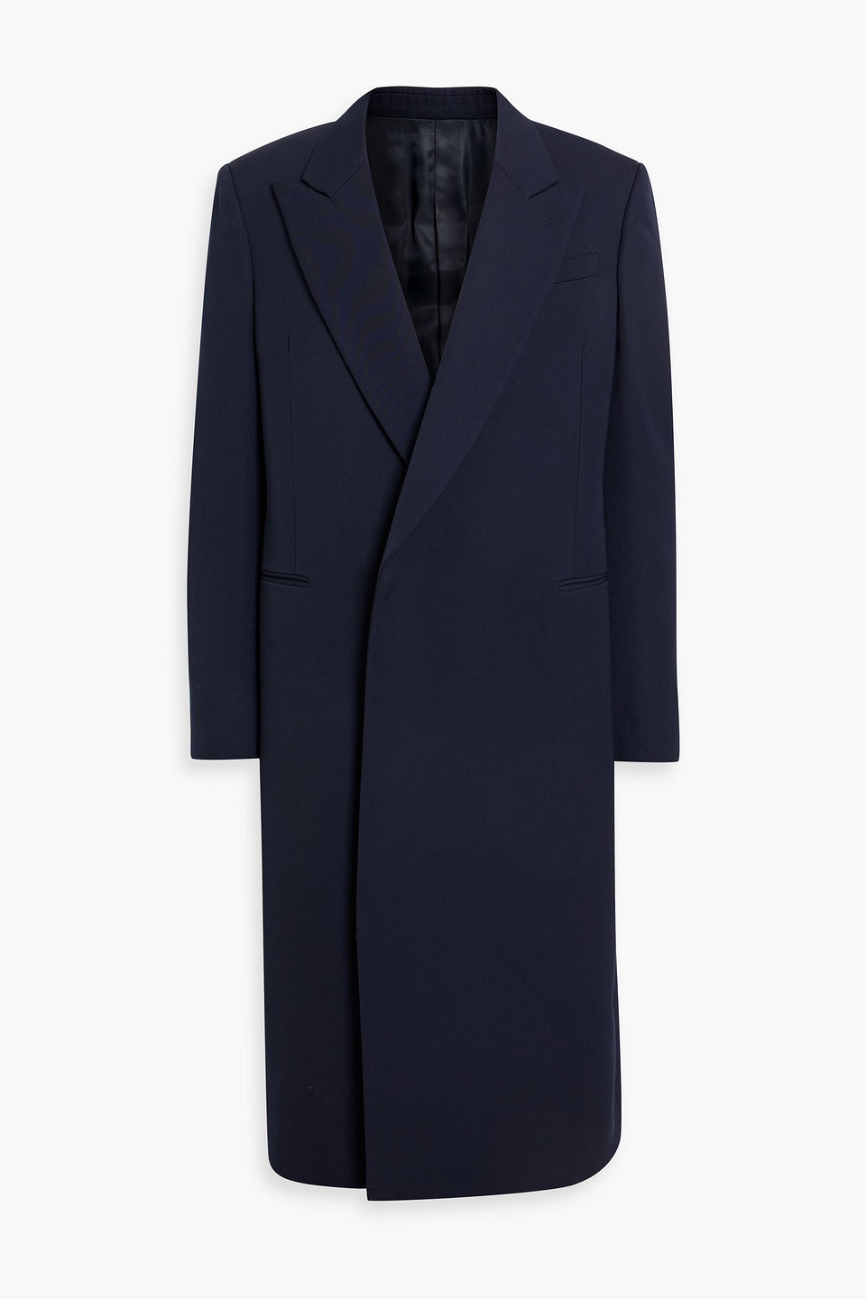 mcqueen - wool coat - blue - it 52