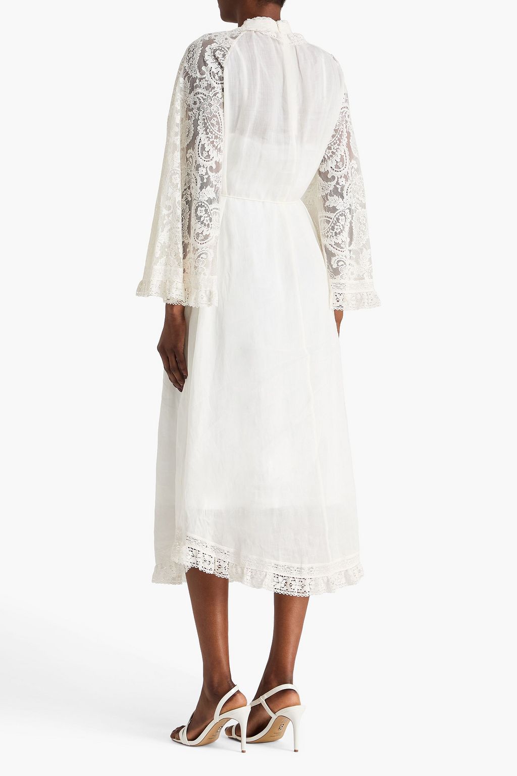 zimmermann white lace midi dress Zimmermann - Ivory Tiggy Lace Midi Dress