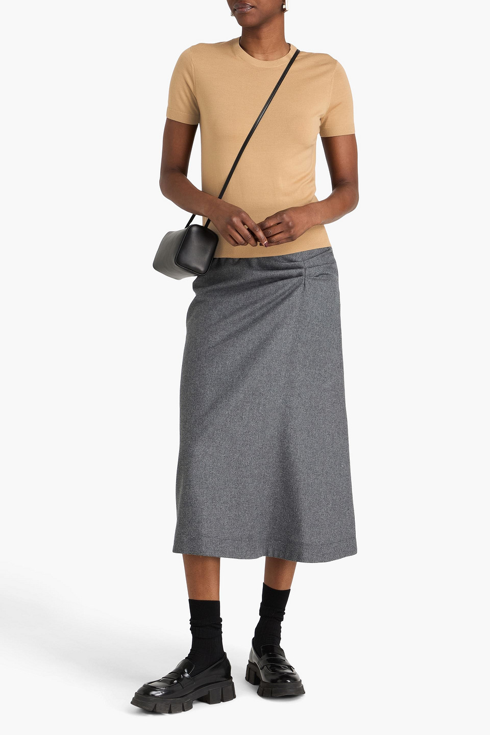  Theory - Wool Top - Neutral - M 