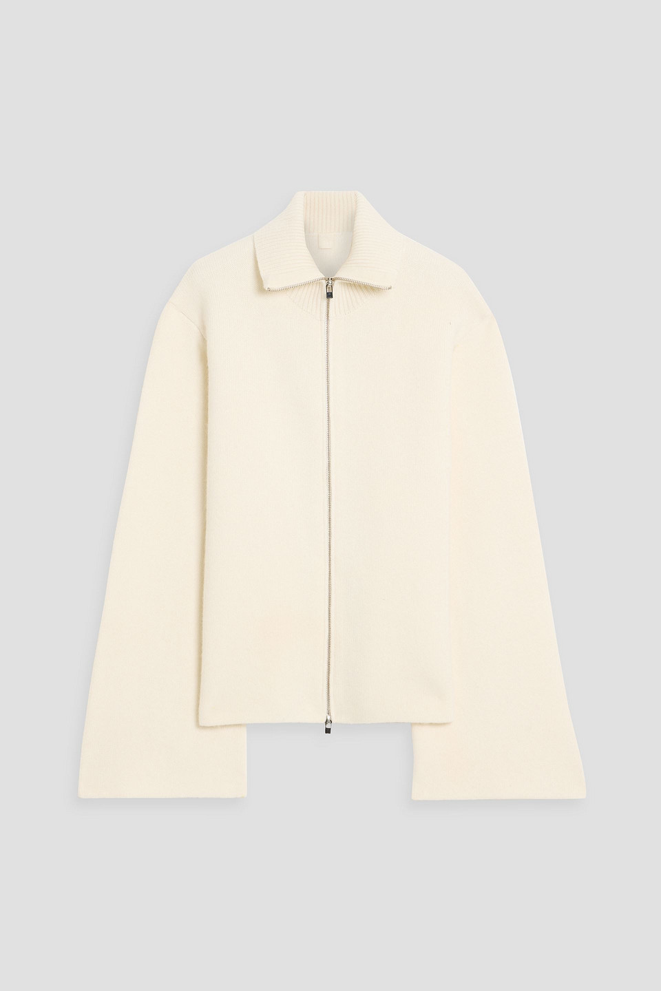 toteme - wool-blend cardigan - white - m