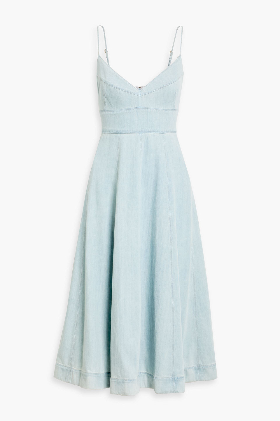 zimmermann - denim midi dress - blue - 3