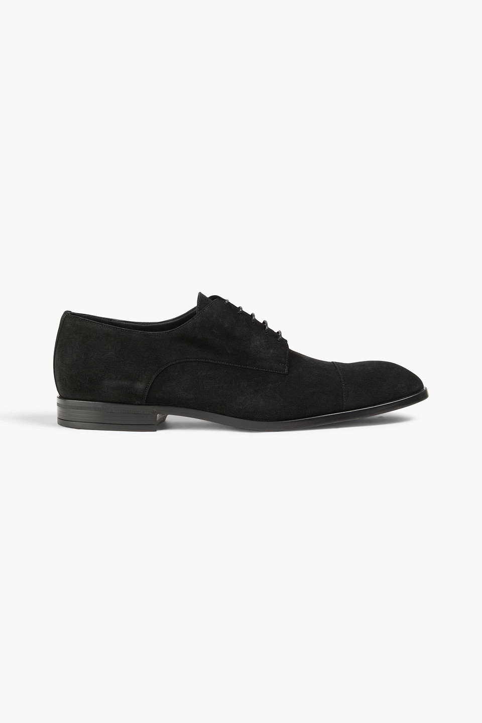 bally - wedmer suede derby shoes - black - eu 41