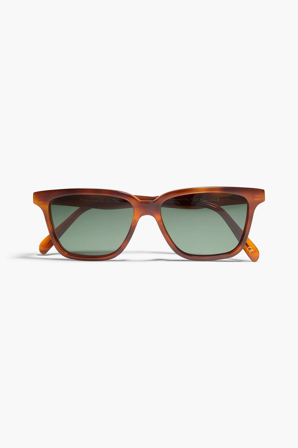 toteme - d-frame tortoiseshell-print acetate sunglasses - brown - onesize