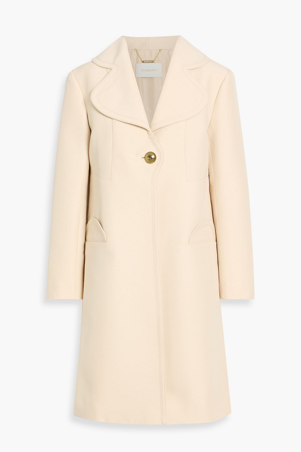 zimmermann - wool-blend coat - pink - 00