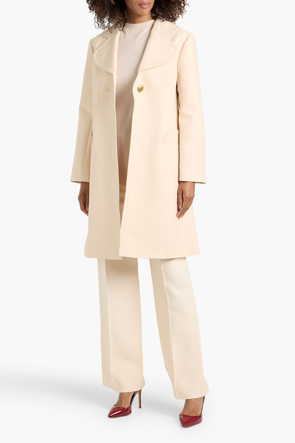 Zimmermann Wool-blend Coat In Pink
