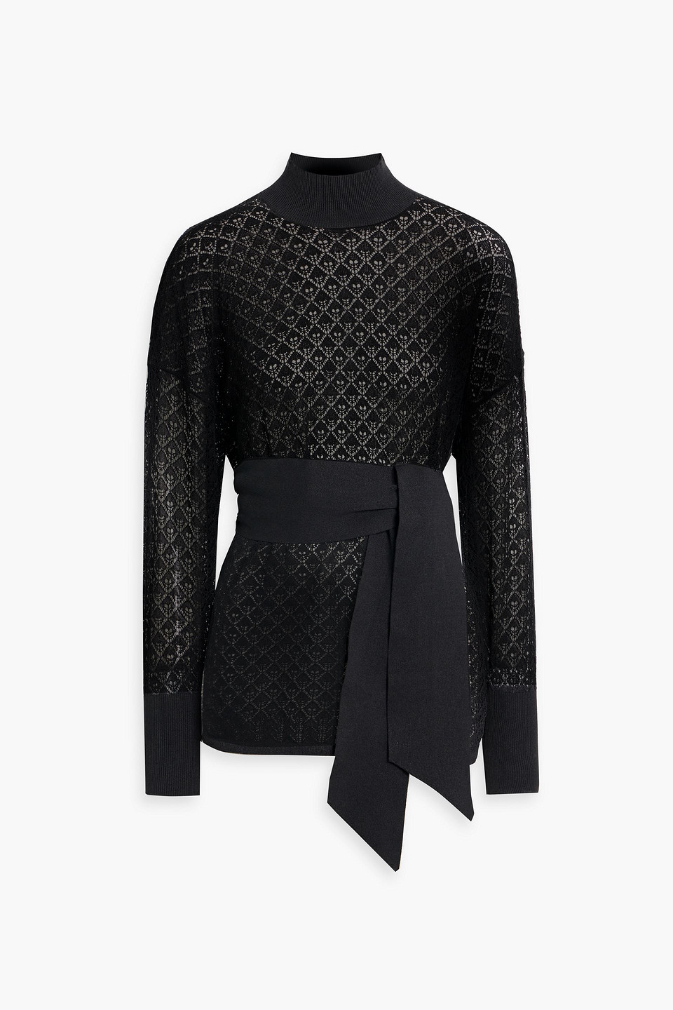 zimmermann - pointelle-knit top - black - 00
