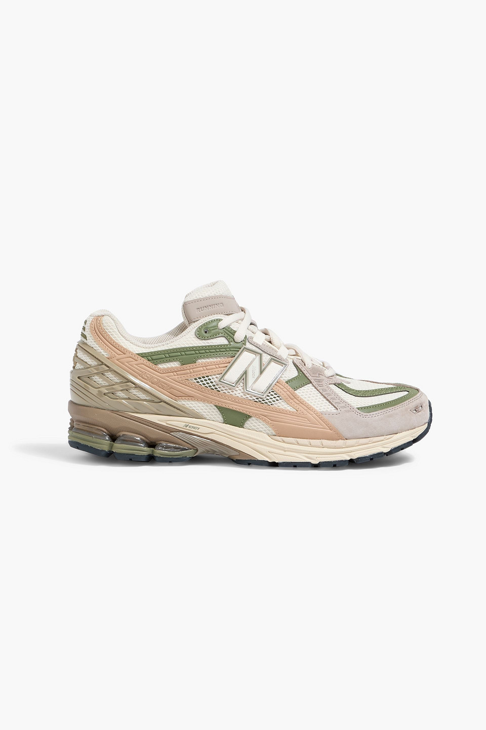 new balance - 1906u mesh, suede and leather sneakers - neutral - us 11