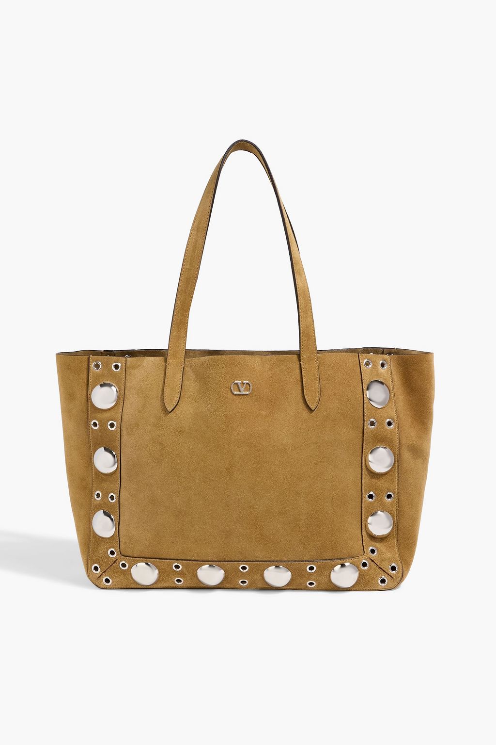VALENTINO GARAVANI Nellcôte embellished suede tote | THE OUTNET