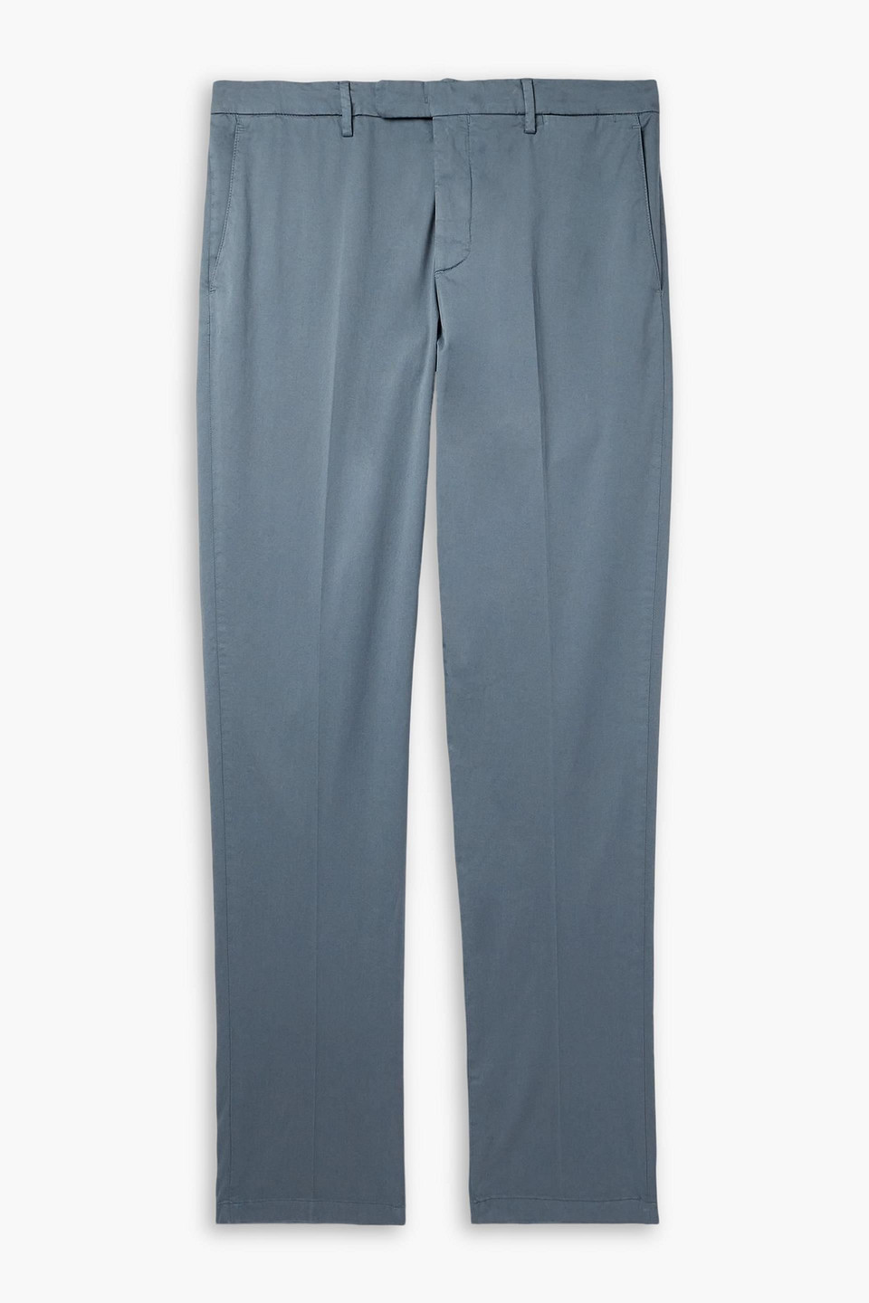 boglioli - straight-leg cotton-blend suit pants - blue - it 46